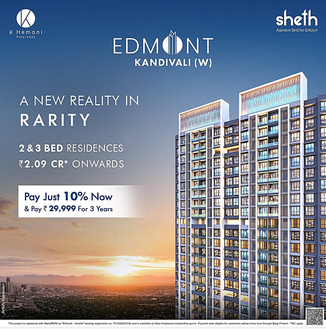 Sheth Edmont in Kandivali West — new project in Mumbai